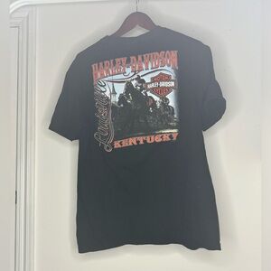 2011 black Harley Davidson Louisville Kentucky Derby horse racing tshirt size L